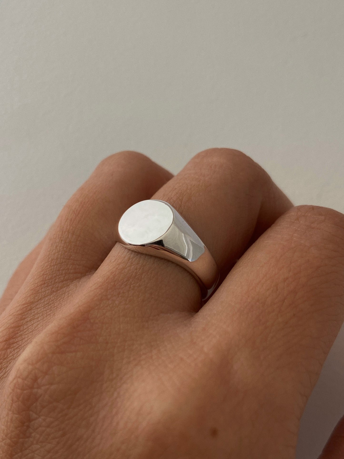 Round Classic Signet Ring
